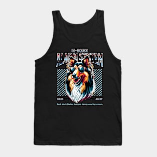 Bark Alert Collie Dog Tank Top